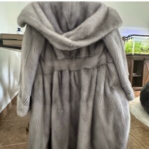 Blue Mink Fur Coat